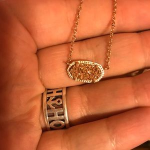 Kendra Scott rose gold drusy Elisa